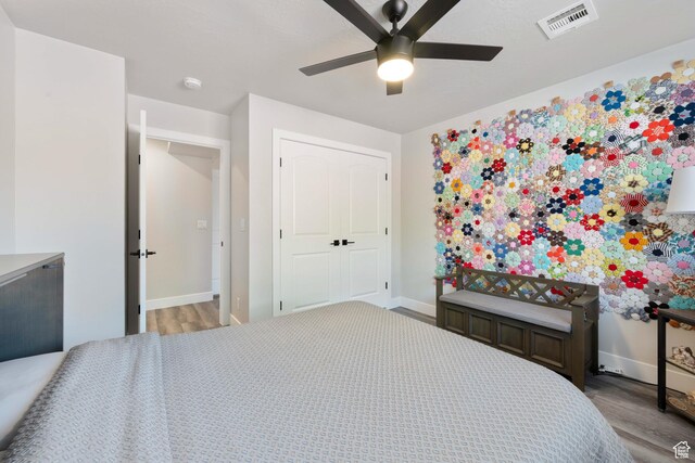 1160 N Main St, Hurricane, UT 84737 - bedroom with wood finished floors, baseboards, and a closet