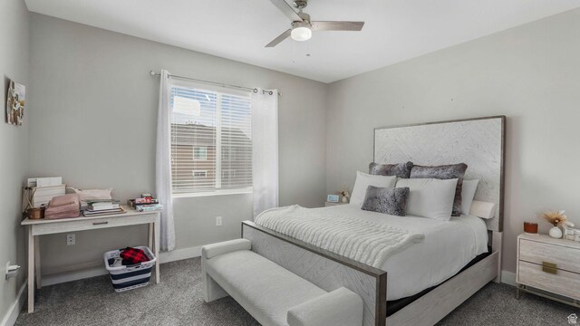 156 W Springview Dr Unit 505, Saratoga Springs, UT 84045 - bedroom featuring carpet, baseboards, and ceiling fan