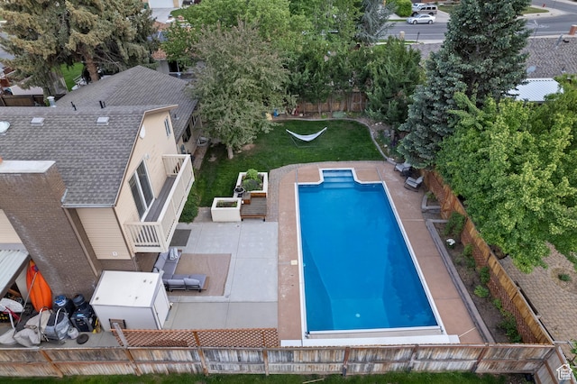 1616 E Waters Ln, Sandy, UT 84093 - view of swimming pool featuring a patio area and a fenced backyard