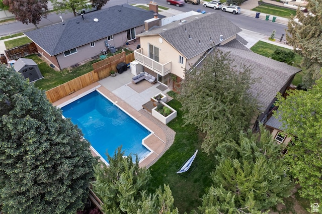 1616 E Waters Ln, Sandy, UT 84093 - view of pool featuring a fenced backyard and a patio area