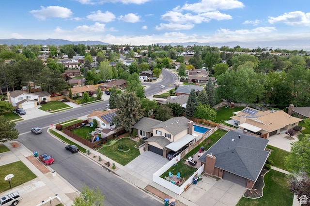 1616 E Waters Ln, Sandy, UT 84093 - aerial perspective of suburban area with a mountain backdrop