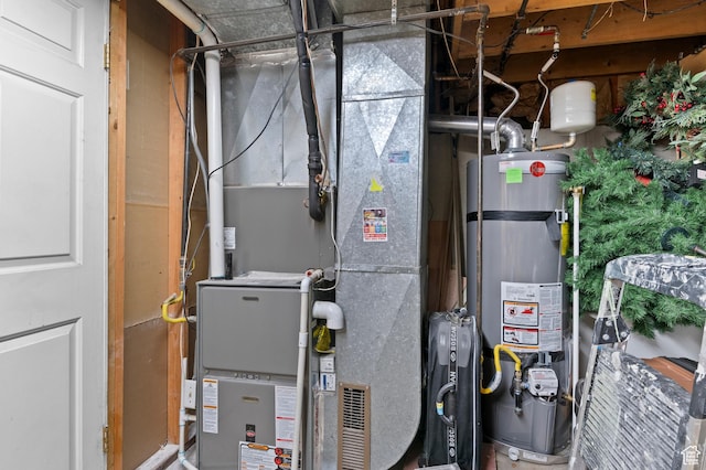 1616 E Waters Ln, Sandy, UT 84093 - utility room with water heater and heating unit