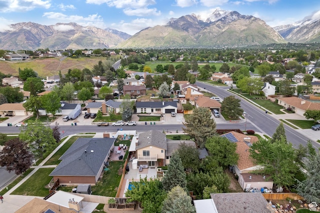 1616 E Waters Ln, Sandy, UT 84093 - aerial view of residential area featuring a mountain backdrop