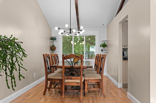 1616 E Waters Ln, Sandy, UT 84093 - dining area with a chandelier, light wood-type flooring, and baseboards