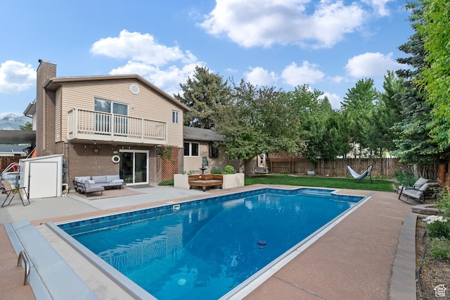 1616 E Waters Ln, Sandy, UT 84093 - view of swimming pool featuring outdoor lounge area and a patio area