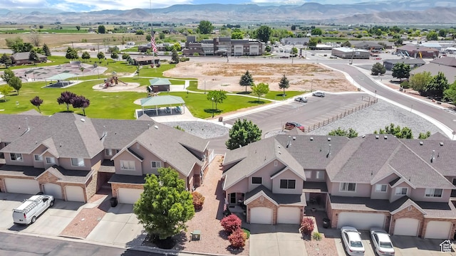 1038 N Plaza Dr, Richfield, UT 84701 - aerial view of residential area with a mountain backdrop
