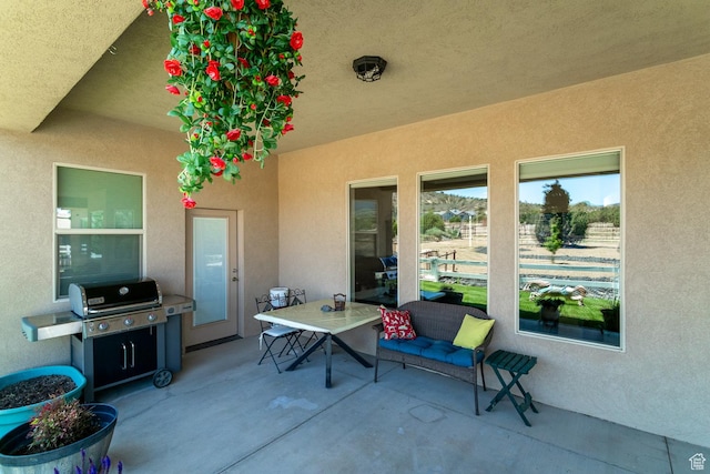 814 N High Ground Dr, Dammeron Valley, UT 84783 - view of patio featuring grilling area