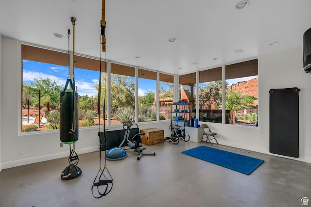 2549 W Sinagua Trl Unit 26, St George, UT 84770 - exercise area featuring recessed lighting