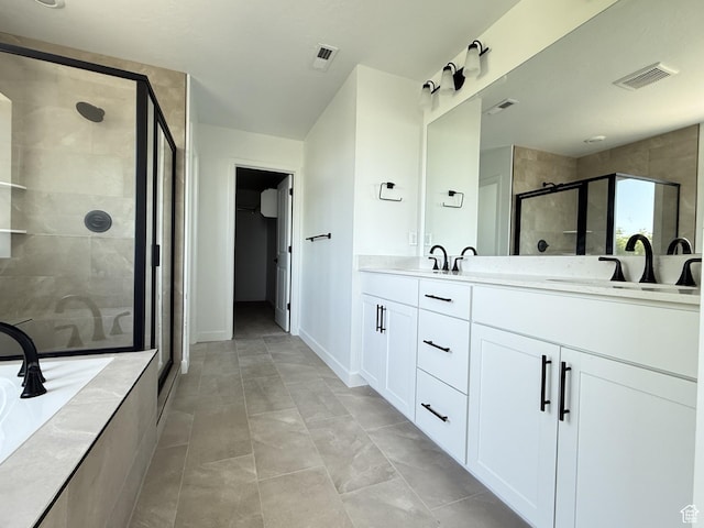 127 E Heron Ave Unit 808, Saratoga Springs, UT 84045 - full bathroom featuring a stall shower and double vanity