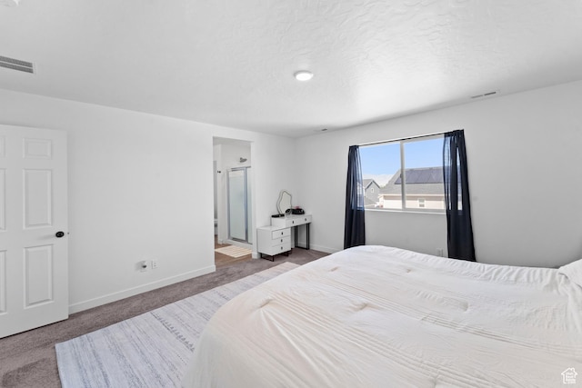 47 E Broxburn Way N, Tooele, UT 84074 - bedroom with baseboards, carpet flooring, ensuite bath, and a textured ceiling