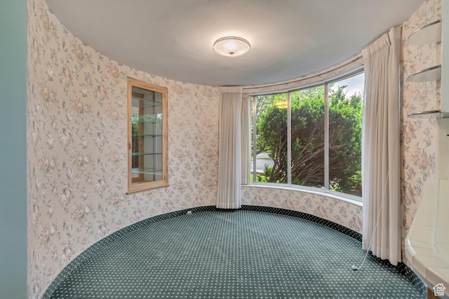 687 N Main St, Spanish Fork, UT 84660 - spare room featuring carpet and wallpapered walls