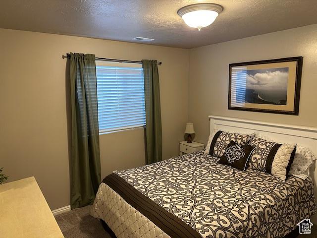 2025 E Skyline Dr, South Ogden, UT 84403 - bedroom featuring carpet and a textured ceiling