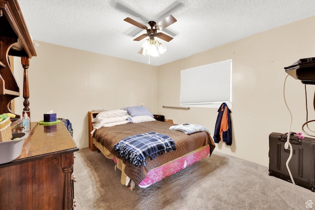 4655 W 4715 S, Salt Lake City, UT 84118 - carpeted bedroom featuring a textured ceiling and ceiling fan