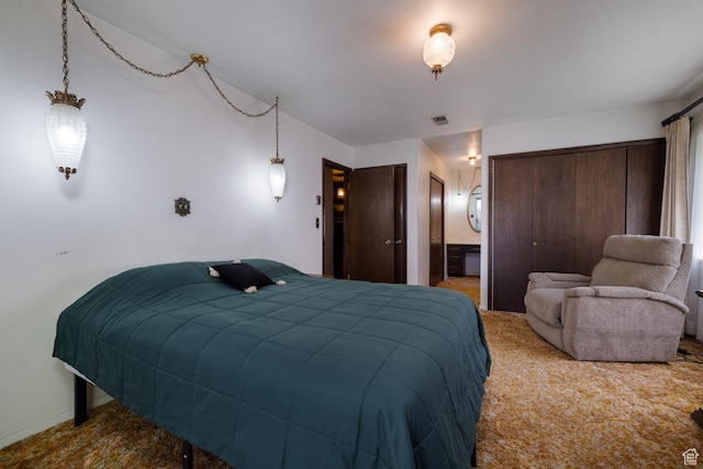550 S 1500 W, Vernal, UT 84078 - bedroom with carpet floors, two closets, and connected bathroom