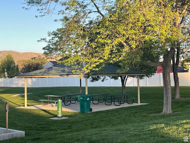 13778 S 2260 W, Riverton, UT 84065 - surrounding community featuring a gazebo and a mountain view