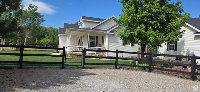 6897 S 4000 W, Benjamin, UT 84660 - view of front of home with a porch and a gate