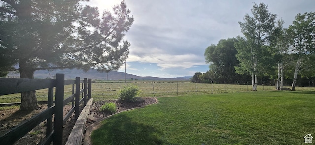 6897 S 4000 W, Benjamin, UT 84660 - view of yard featuring a view of countryside and a mountain view