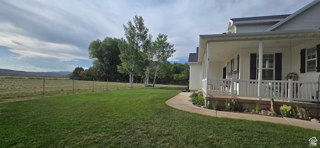 6897 S 4000 W, Benjamin, UT 84660 - view of yard with covered porch