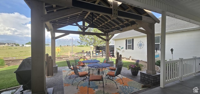 6897 S 4000 W, Benjamin, UT 84660 - view of patio with a gazebo and outdoor dining area