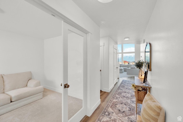 12297 S Boggs Way, Herriman, UT 84096 - hallway featuring baseboards and light wood-style floors