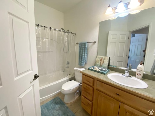 1052 S Canyon Meadows Dr Unit 4, Provo, UT 84606 - bathroom with vanity, tile patterned flooring, and shower / bath combo with shower curtain