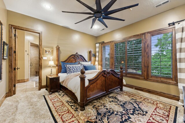 5964 S Ragsdale Dr E, Murray, UT 84121 - bedroom with baseboards and a ceiling fan