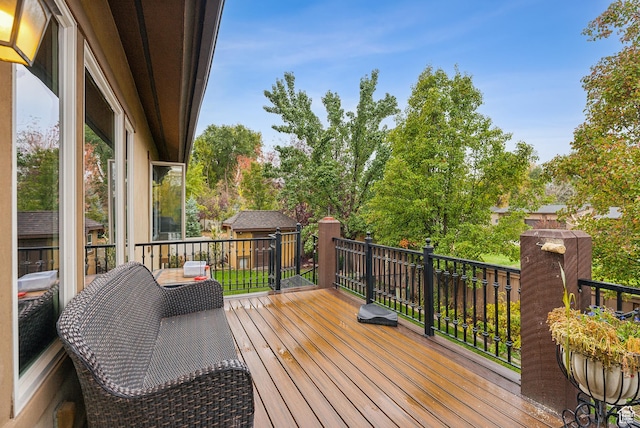 5964 S Ragsdale Dr E, Murray, UT 84121 - deck featuring view of scattered trees
