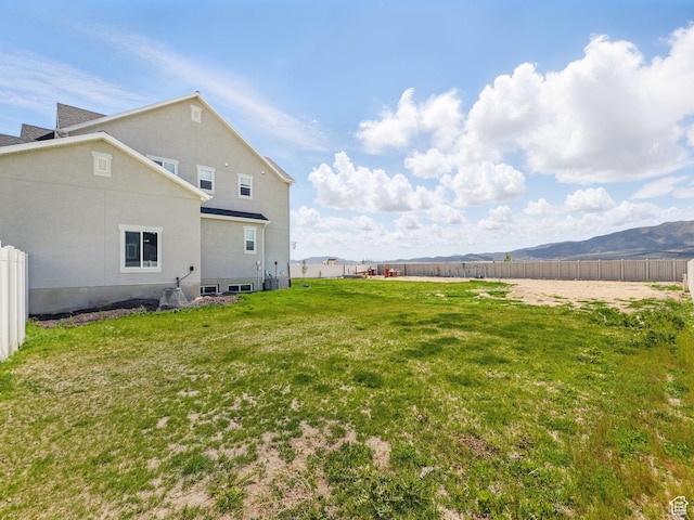 4823 N Canaan Peak Dr W, Eagle Mountain, UT 84005 - view of yard featuring a mountain view