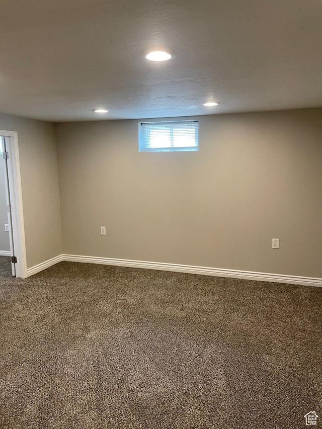 197 Ross Dr Lot 6, Clearfield, UT 84015 - basement featuring dark carpet, recessed lighting, and baseboards