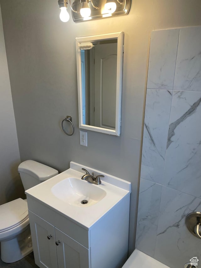 197 Ross Dr Lot 6, Clearfield, UT 84015 - bathroom featuring vanity, toilet, and a shower