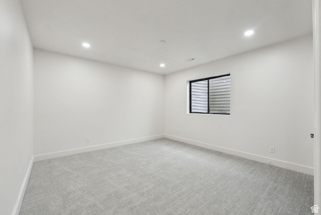11603 S Fox Vista Dr, Draper, UT 84020 - spare room featuring recessed lighting, light colored carpet, and baseboards