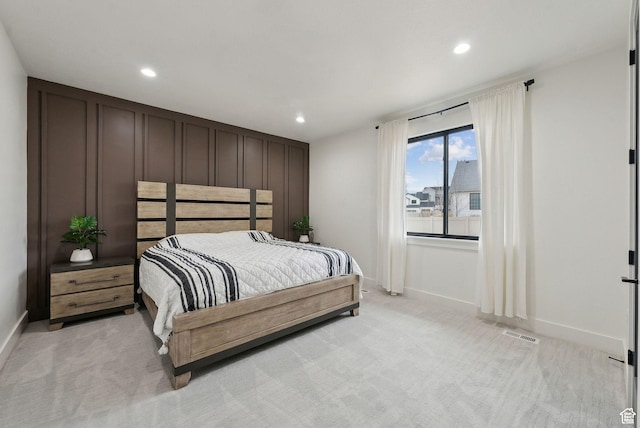 11603 S Fox Vista Dr, Draper, UT 84020 - bedroom featuring recessed lighting, light carpet, and baseboards