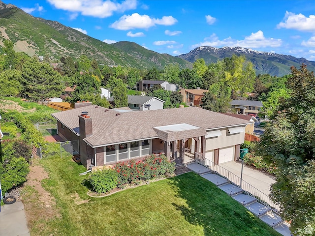 5104 Shawnee Ln, Ogden, UT 84403 - view from above of property featuring a mountain backdrop