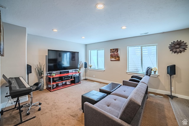 3907 W Tottori Dune Dr S, South Jordan, UT 84095 - living area featuring recessed lighting and baseboards