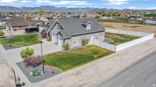 495 E 100 S, Centerfield, UT 84622 - aerial view of residential area featuring a mountain backdrop