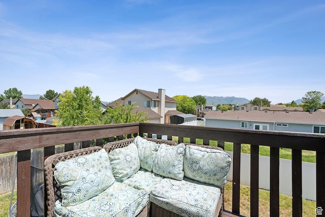 5748 S 3975 W, Roy, UT 84067 - balcony with a residential view and a mountain view