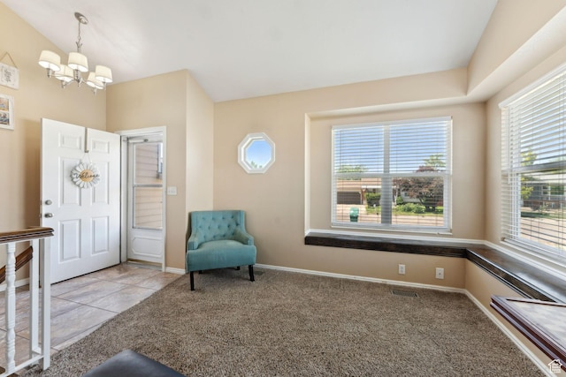 5748 S 3975 W, Roy, UT 84067 - carpeted foyer entrance featuring a chandelier, healthy amount of natural light, and baseboards