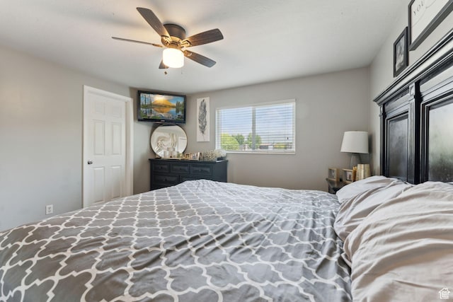 5748 S 3975 W, Roy, UT 84067 - bedroom with a ceiling fan