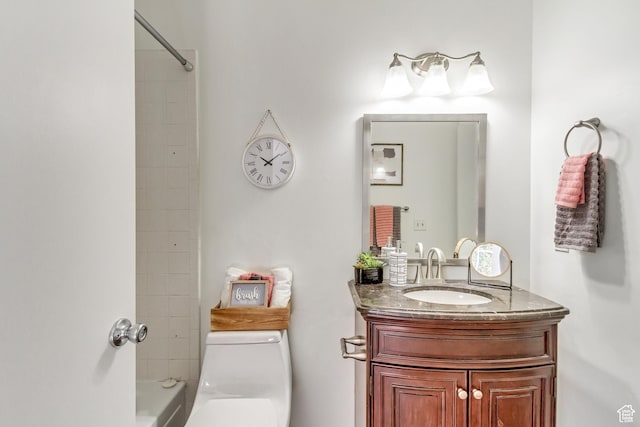 6353 W 3100 S, West Valley City, UT 84128 - full bath featuring vanity, toilet, and  shower combination