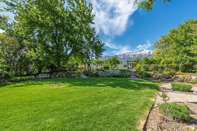 971 E Village Way, Alpine, UT 84004 - view of green lawn with a mountain view