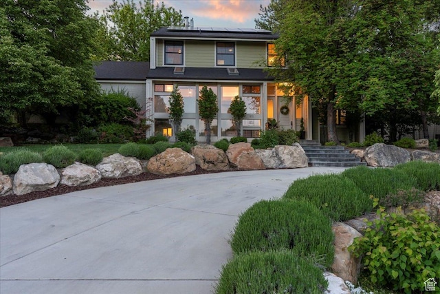 971 E Village Way, Alpine, UT 84004 - traditional-style home featuring roof mounted solar panels