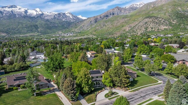 971 E Village Way, Alpine, UT 84004 - aerial view of residential area with a mountainous background