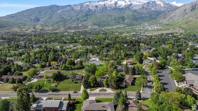 971 E Village Way, Alpine, UT 84004 - aerial perspective of suburban area featuring a mountainous background