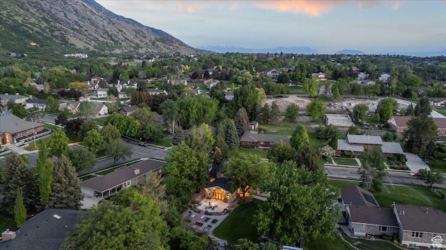 971 E Village Way, Alpine, UT 84004 - aerial view of property and surrounding area with mountains and nearby suburban area