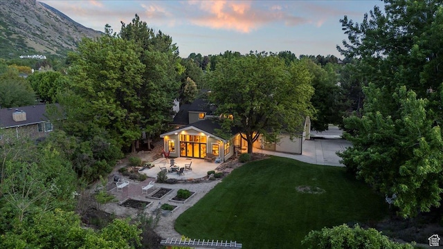971 E Village Way, Alpine, UT 84004 - rear view of property with a patio area and a yard
