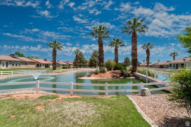 576 S Fiesta Dr, Ivins, UT 84738 - view of home's community with a residential view and a water view