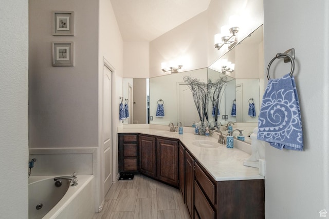 576 S Fiesta Dr, Ivins, UT 84738 - full bath with double vanity and a garden tub