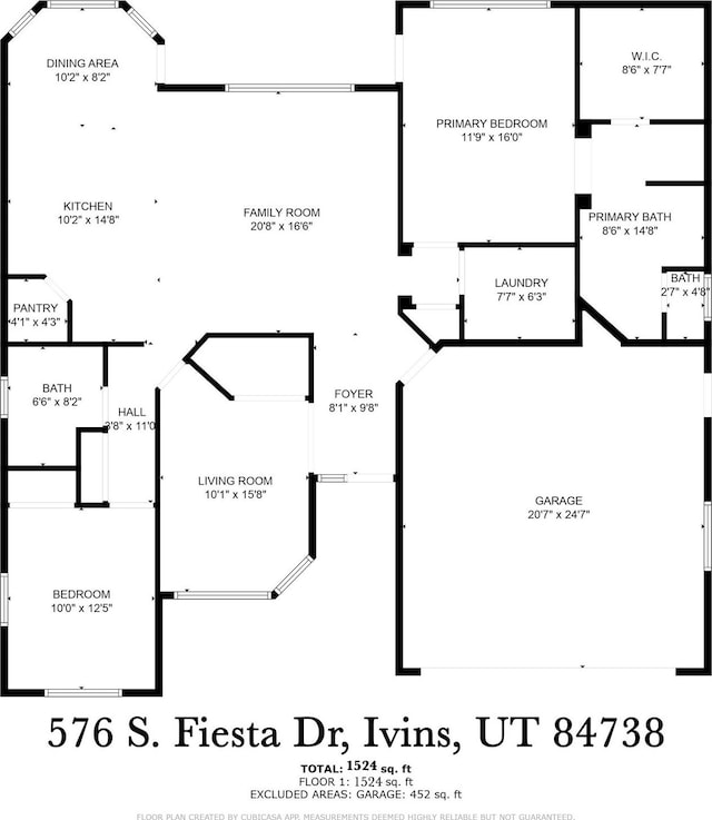576 S Fiesta Dr, Ivins, UT 84738 - property floor plan