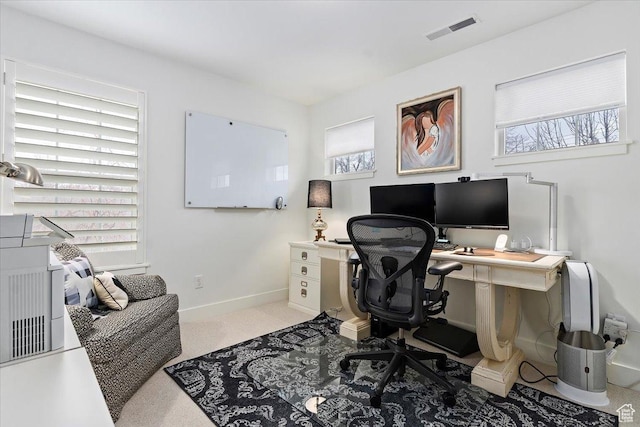 848 S Greenwood Ter E, Salt Lake City, UT 84105 - carpeted home office with baseboards