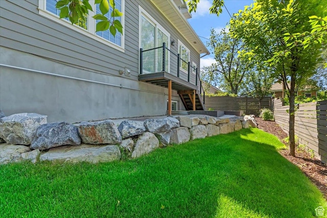 848 S Greenwood Ter E, Salt Lake City, UT 84105 - view of yard featuring stairway
